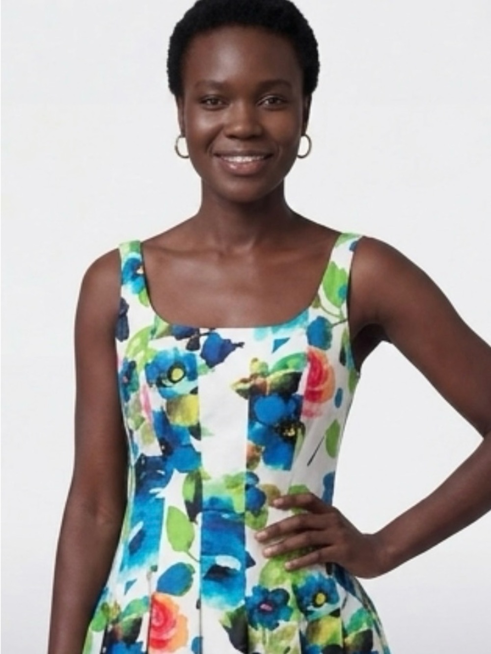 Ralph Lauren NWT Midi 86% cotton Sundress. Ptp 16” lenght 39” - Picture 3 of 10